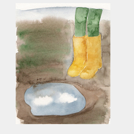 Земля после ливня