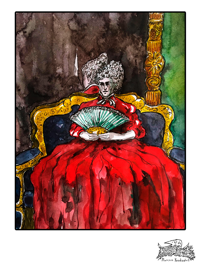 Дама с веером