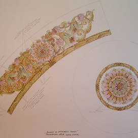 эскиз  тарелки