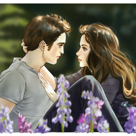 Белла и Эдвард | Сумерки | Фанарт