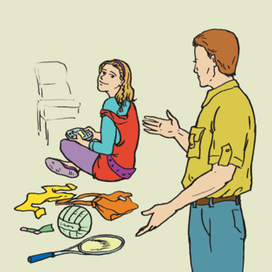 Иллюстрация к учебнику французского языка