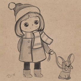 девочка с собачкой