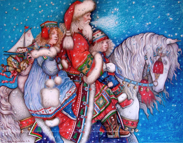 Новогодний плакат для детского сада.