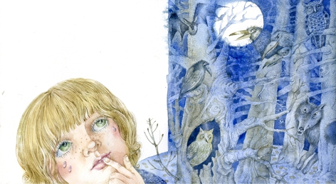 Иллюстрация к книге Л. Стружецкой "Ночь Жука Светлячка" 10