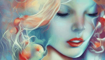 "Eliza" Живописная анимация нейросети. 