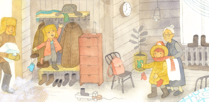 Книжка-картинка Зима (на Севере, Времена года)