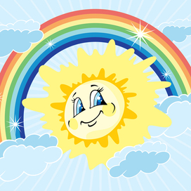 Солнце и радуга