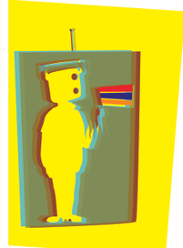 Illustration for radio jokes book