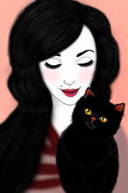 Серия "Кошки и их хозяйки"