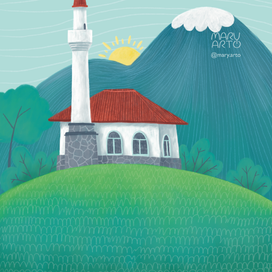 Открытка. Фрагмент.