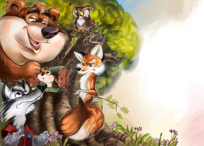 Иллюстрация к книге Анны Илюшиной "Бурундучья поэма"