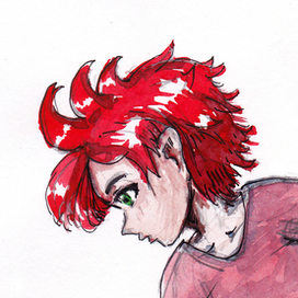  Иллюстрация персонажа акварелью