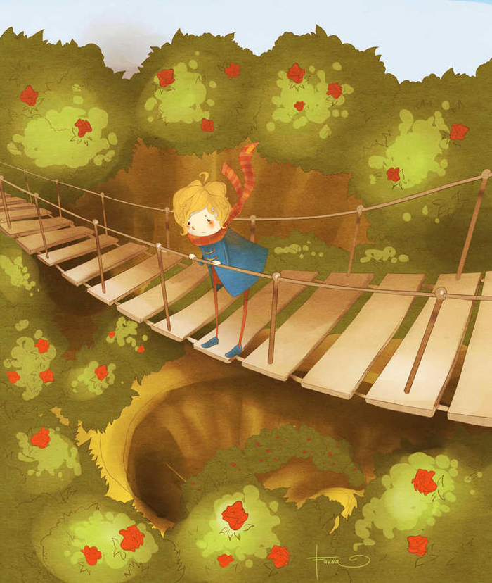 Маленький принц розовый сад