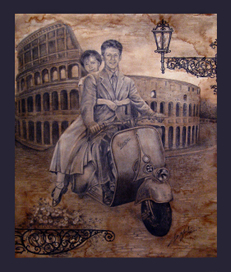 "Римские каникулы" портрет в образе (авт. тех.)