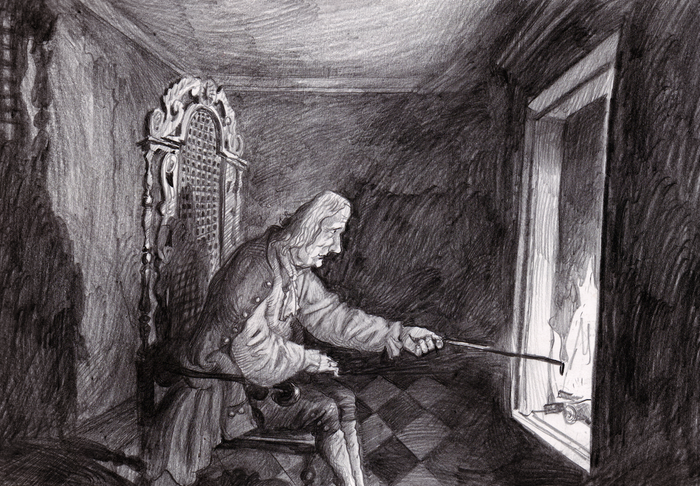 Эскиз к мультфильму Тайна Сухаревой башни