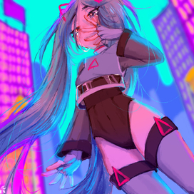 Фанарт Хатсуне Мику