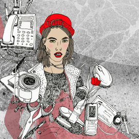 Аня и моё рабочее место