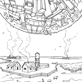 Раскраска "Старая ферма"