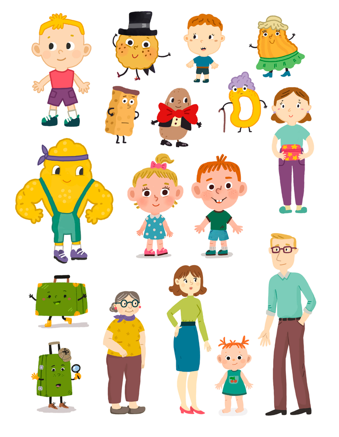 Персонажи для мультфильмов