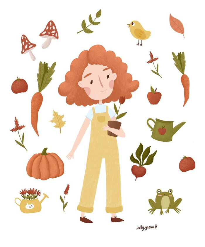 девочка-садовод 