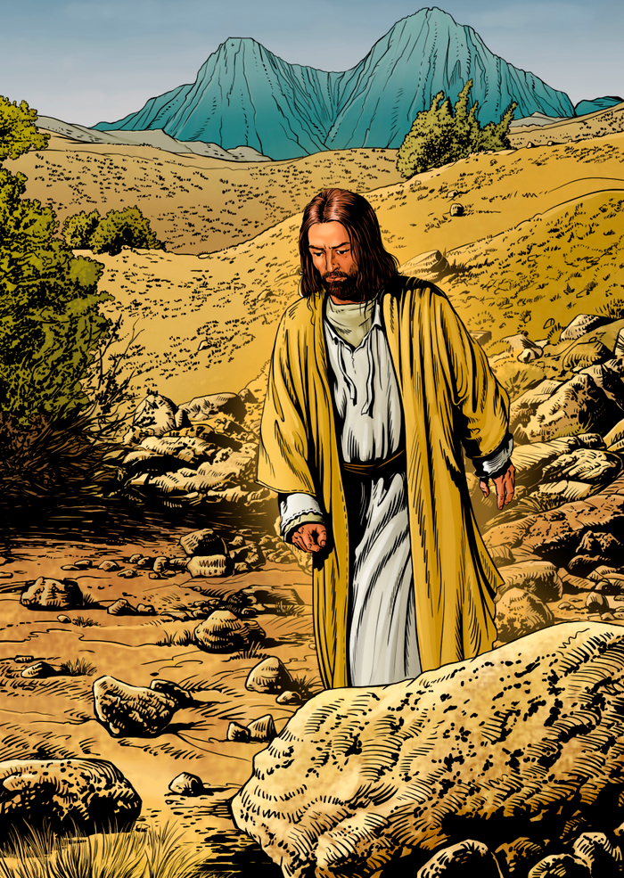Jesus in the Desert from The Savior