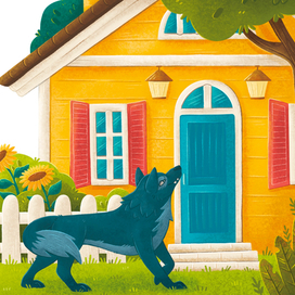 Иллюстрация к сказке "Красная Шапочка"