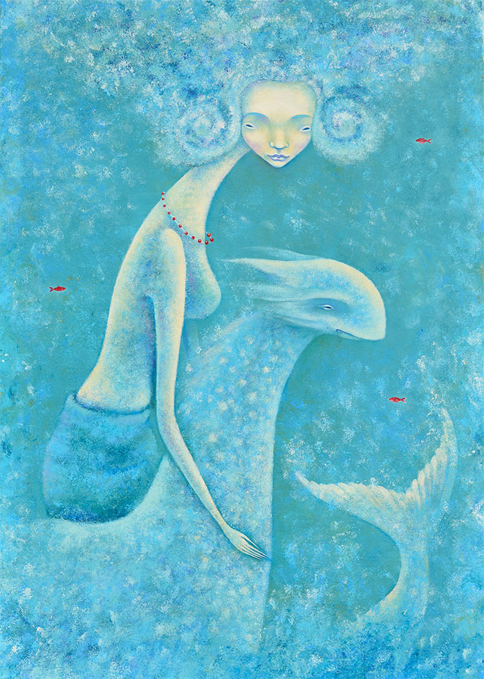 Три красные рыбки.