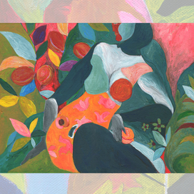 иллюстрация акрилом