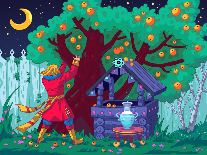 Сказка о молодильных яблоках и живой воде