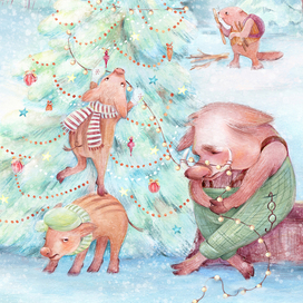 Фрагмент иллюстрации к авторской книжке-картинке