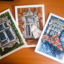 Серия работ "Окно домой"