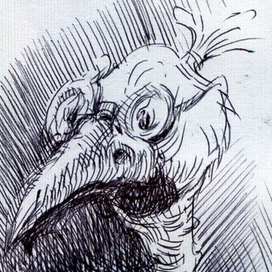 Страус в очках