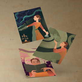 Серия векторных иллюстраций