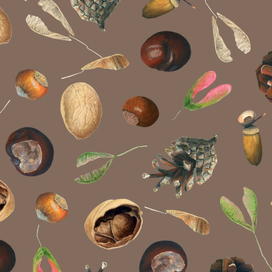 Бесшовный паттерн "Дары природы"