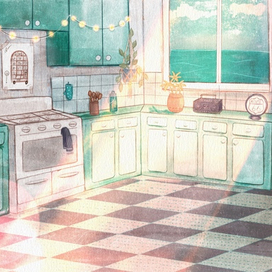 Иллюстрация для арт-проекта "Дом 80-х"