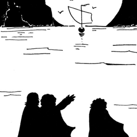 Иллюстрация к книге Дж. Р. Р. Толкина "Властелин колец" 