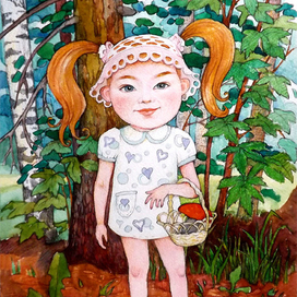 Вот такой грибочек у нас вырос