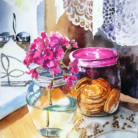 Баночка с печеньками, 38х28