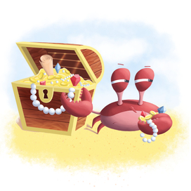 Краб похититель. Этапы создания