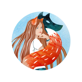 Девочка лисичка