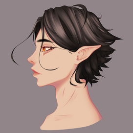 Evangeline face profile