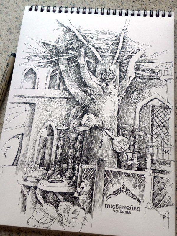 Интерьер кафе "Тюбетейка"