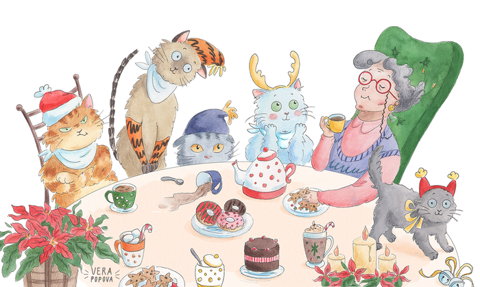 Разворот к книге Новогодний Котополох 