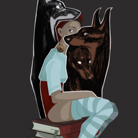 дева с собаками