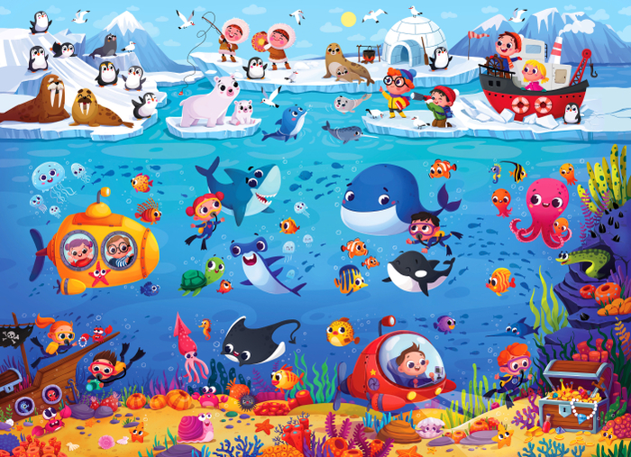  книжки-панорамы МОРЕ