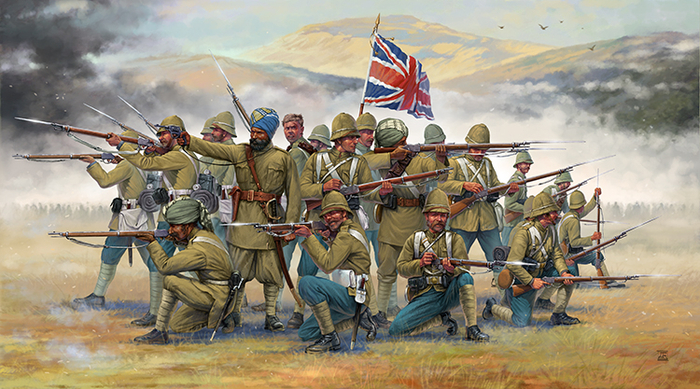 Оформление коробки с набором солдатиков для компании "Italleri".