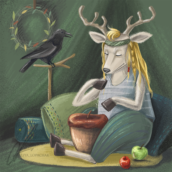 Олень музыкант