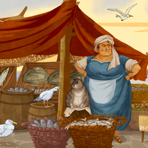 фрагмент оформления магазина в разделе "Рыба"