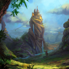 Замок на скале