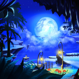 Лунная ночь.